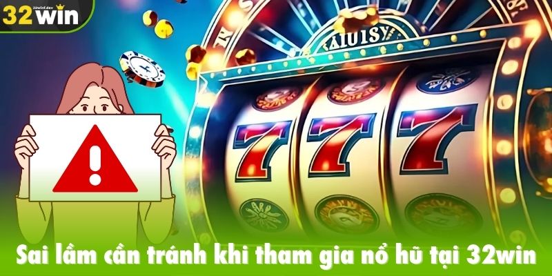 Sai lầm cần tránh khi tham gia nổ hũ tại 32win